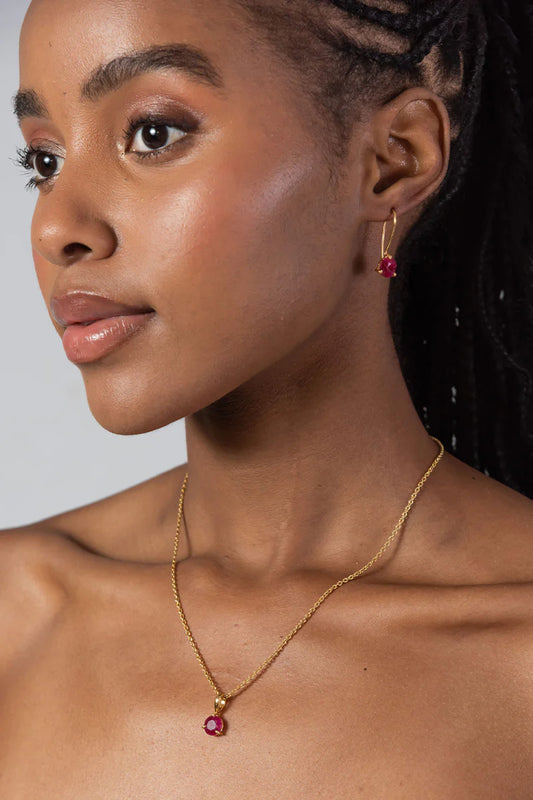Ruby Gemstone Necklace