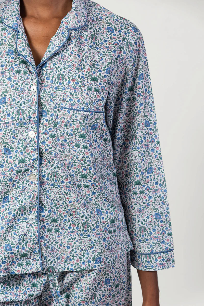 Amara Blue Long Pyjama Set