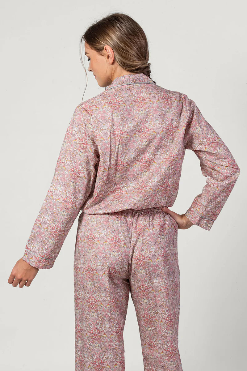 Paloma Bird Pink Pyjama Long Pyjama Set