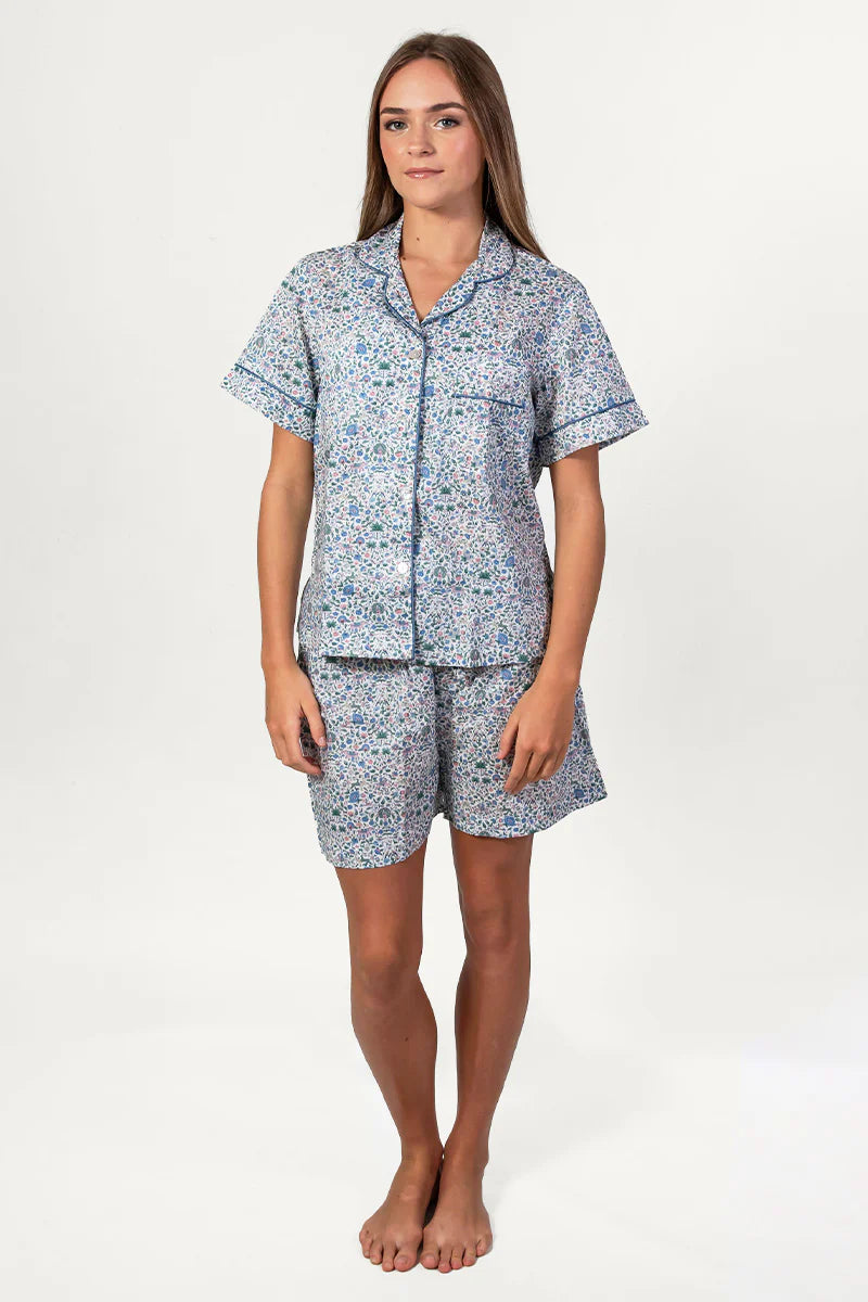 Amara Blue Short Pyjama Set