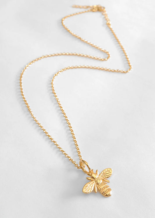 18ct Gold Vermeil Bee Necklace