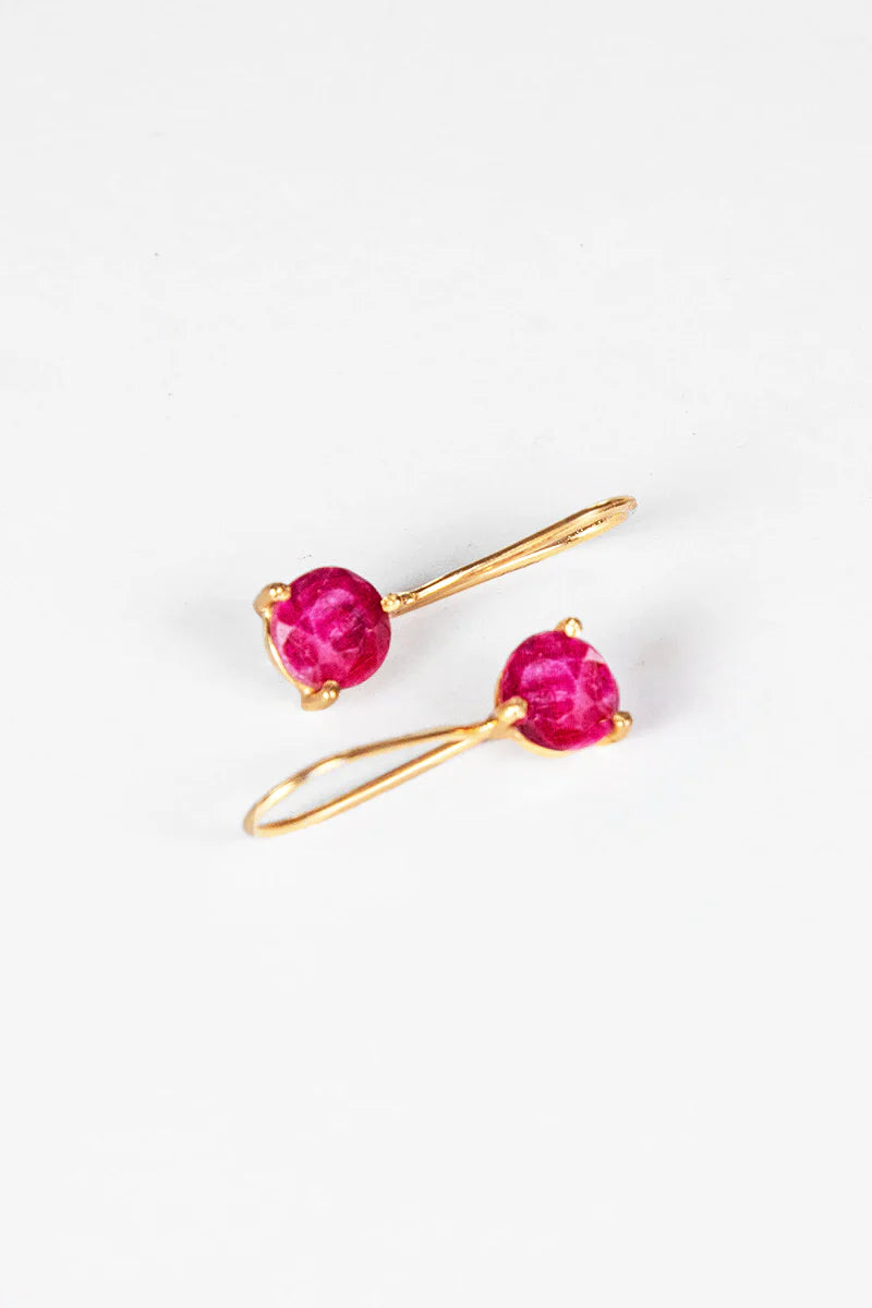 Ruby Gemstone Drops