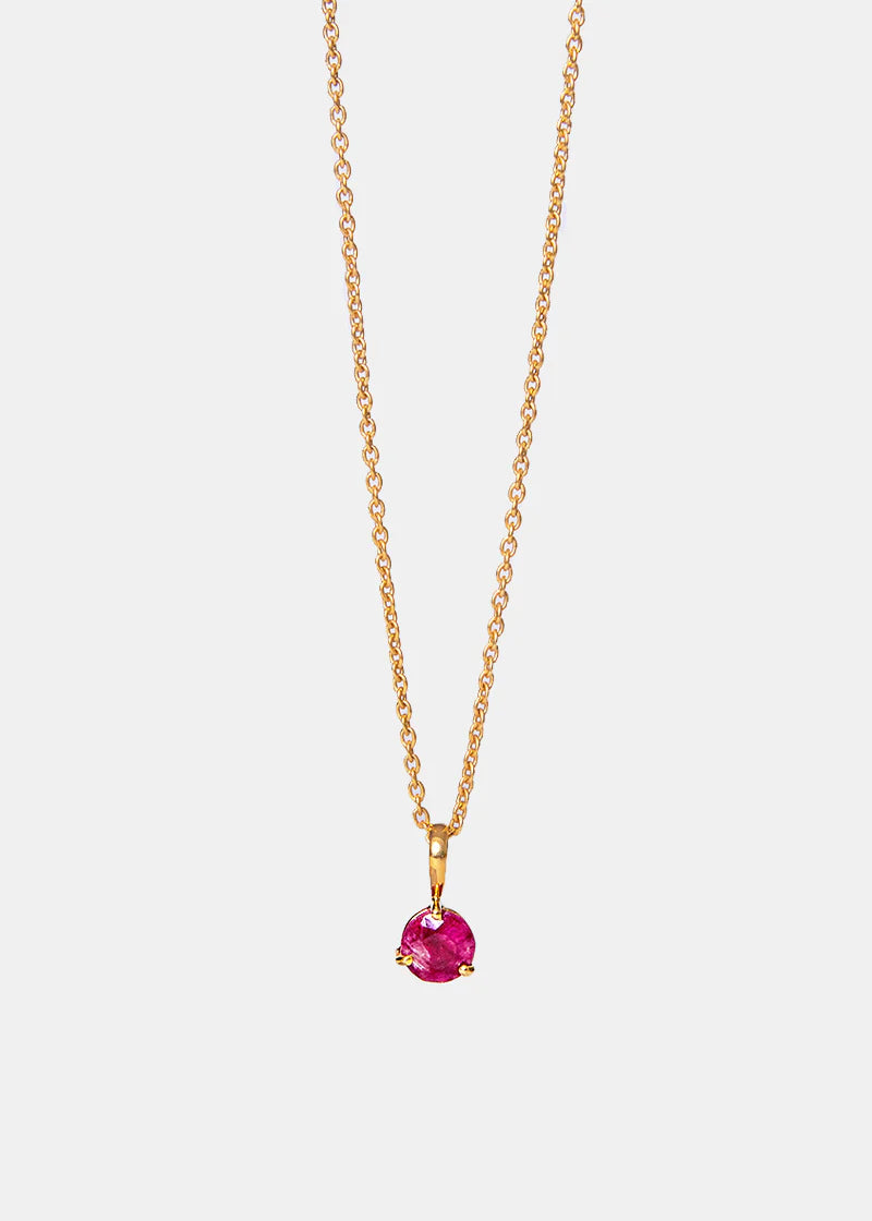 Ruby Gemstone Necklace