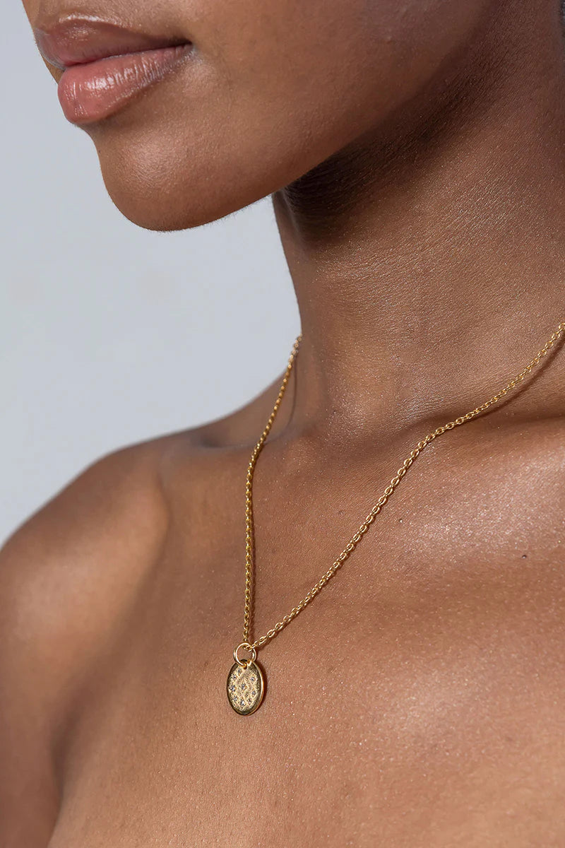 18k Gold Vermeil Cubic Zirconia Necklace